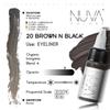 Nuva Colors Permanent Eyeliner Pigment, Customizable, Cool Undertone for Microblading, Lash Line, Winged Eyeliner, Stardust or Smokey, Long-Lasting, Vegan, Made in USA (Brown and Black) view 2