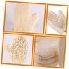 NOLITOY 2pcs Exfoliating Mittens for Bathing Sisal Body Scrubbing Gloves for Skin Cleansing Unisex Shower Accessories for Legs Arms view 2
