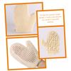 NOLITOY 2pcs Exfoliating Mittens for Bathing Sisal Body Scrubbing Gloves for Skin Cleansing Unisex Shower Accessories for Legs Arms view 3