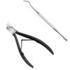 atcdfuw Professional Toenail For Thick Ingrown Nails Wide Opening Non-Slip Long Handle Toenail Cutter Trimmers Long Handle Toenail, Black view 1
