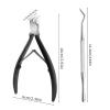 atcdfuw Professional Toenail For Thick Ingrown Nails Wide Opening Non-Slip Long Handle Toenail Cutter Trimmers Long Handle Toenail, Black view 4