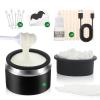 Nose Wax Kit Men & Nose Hair Wax Kit with 100g Nose Wax Beads,20 Sticks, Fast Heat, Smart Constant Temp, Portable Nose Hair Wax KitMulti-Purpose for Eyebrows/Lips (Black-USB) view 1