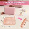 Puomue Makeup Remover Cloth 12 Pack, Ultra Soft and Reusable Microfiber Makeup Remover Towels for All Skin Types, Perfect Face Towels for Women, 6 Inch X 6 Inch, Pink view 2