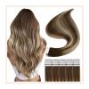 Tape in Hair Extensions Tape in Hair Extensions, 14-24 Inch Tape in Hair Extensions Human Hair Balayage Tape Hair Extensions Straight Remy Human Hair Tape in Extensions Hair Extensions ( Size : 60 pcs view 1