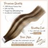 Tape in Hair Extensions Tape in Hair Extensions, 14-24 Inch Tape in Hair Extensions Human Hair Balayage Tape Hair Extensions Straight Remy Human Hair Tape in Extensions Hair Extensions ( Size : 60 pcs view 2