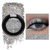 Afflano Silver Glitter Eyeshadow Super Pigmented, Intense Color Gray Silver Eyeshadow Palette Single, Long Lasting Sparkle Shimmer Metallic Glitter Eyes Look, Blendable Neutral Grey Eye Shadow Makeup view 1