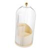 Ciieeo Rotary Makeup Organizer Makeup Brush Holder Desktop Cosmetic Storage Box 2 Sections Space Saver view 1