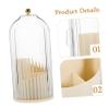 Ciieeo Rotary Makeup Organizer Makeup Brush Holder Desktop Cosmetic Storage Box 2 Sections Space Saver view 2