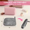 Puomue Makeup Remover Cloth 12 Pack, Ultra Soft and Reusable Microfiber Makeup Remover Towels for All Skin Types, Perfect Face Towels for Women, 6 Inch X 6 Inch, Grey view 2