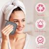 Puomue Makeup Remover Cloth 12 Pack, Ultra Soft and Reusable Microfiber Makeup Remover Towels for All Skin Types, Perfect Face Towels for Women, 6 Inch X 6 Inch, Grey view 4