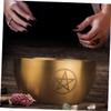 DECHOUS Shave Bowl for Men Stainless Steel Shaving Cup Multi-Functional Ritual Candle Holder Versatile Design for Home Use and Meditation view 2