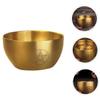 DECHOUS Shave Bowl for Men Stainless Steel Shaving Cup Multi-Functional Ritual Candle Holder Versatile Design for Home Use and Meditation view 4