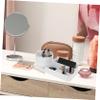 FONDOTIN Large Capacity Makeup Organizer Rotating Cosmetics Display Case Elegant Makeup Brush Holder for Skincare and Vanity Storage Stylish Compartment Design for Practical Use view 2