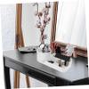 FONDOTIN Large Capacity Makeup Organizer Rotating Cosmetics Display Case Elegant Makeup Brush Holder for Skincare and Vanity Storage Stylish Compartment Design for Practical Use view 3