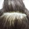 Healthlif Hair Toupee For Men Remy Human Hair Piece For Men Undetectable Lace Toupee Mens Hairpieces Bleach Knots Mens Hair System 8X10#230#2 Darkest Brown+30% Grey 100% Density view 3