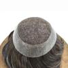 Healthlif Hair Toupee For Men Remy Human Hair Piece For Men Undetectable Lace Toupee Mens Hairpieces Bleach Knots Mens Hair System 8X10#230#2 Darkest Brown+30% Grey 100% Density view 4