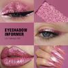 Afflano Single Pink Glitter Eyeshadow Palette, Sparkle Champagne Pink Rose Glitter Eyes Look, Highly Pigmented, Long Lasting Diamond Metallic Eye Shadow Pallet for Girl Women Concerts Day Night Makeup view 3
