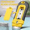 DIYSELF 2Pack Yellow Razor Blade Scraper with 15 Extra Blades and 100 Single Edge Razor Blades view 4