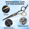 AULikY Hair Cutting Scissors Shears Kits, 15 Pcs Professional Stainless Steel Hairdressing Shears Set Thinning Scissors for Barber/Salon/Home/Men/Women/Kids/Adults view 2