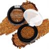 Afflano Sunset Glitter Eyeshadow Palette One-Swipe Coverage, Single Intense Color Sparkle Warm Orange Gold Eyeshadow, Long Lasting Metallic Bronze Eye Shadow for Girl Women Neutral Fall Eye Look, 19H view 1