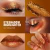 Afflano Sunset Glitter Eyeshadow Palette One-Swipe Coverage, Single Intense Color Sparkle Warm Orange Gold Eyeshadow, Long Lasting Metallic Bronze Eye Shadow for Girl Women Neutral Fall Eye Look, 19H view 3