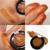 Afflano Sunset Glitter Eyeshadow Palette One-Swipe Coverage, Single Intense Color Sparkle Warm Orange Gold Eyeshadow, Long Lasting Metallic Bronze Eye Shadow for Girl Women Neutral Fall Eye Look, 19H view 4