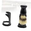 FRCOLOR 4pcs Shaving Brush Holder Stand Hair Salon Tool for Men Black Material for Fast Drying and Storage of Shaving Brushes view 4