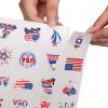 288PCS 4th/Fourth of July Tattoos for Kids, Glow in the Dark Tattoo Patriotic tattoos Patriotic Party Decorations Favors Supplies 48 Designs for Fourth of July Party, Independence Day party view 4