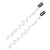2Pcs Long Hair Chain Jewelry Braided Hair Chain Star Moon Hair Jewelry Hair Chain Tassel Hair Charms Accessories Decorative Hair Clip Chain for Women Festival, Silver view 1