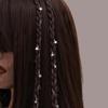 2Pcs Long Hair Chain Jewelry Braided Hair Chain Star Moon Hair Jewelry Hair Chain Tassel Hair Charms Accessories Decorative Hair Clip Chain for Women Festival, Silver view 4