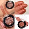 Afflano Red Brown Glitter Eyeshadow Palette Sparkle, Single Intense Color Champagne Rose Red Eyeshadow One-Swipe Coverage, Long Lasting Metallic Eye Shadow Pallet for Girl Women Neutral Eye Look, 15H view 3