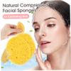 20 PCS Turmeric Cleansing Pads Reusable Facial Sponges Soft Absorbent Tumeric Pads Multipurpose Turmeric Face Pads for Home Daily Facial Cleansing Makeup Remover view 2