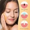 20 PCS Turmeric Cleansing Pads Reusable Facial Sponges Soft Absorbent Tumeric Pads Multipurpose Turmeric Face Pads for Home Daily Facial Cleansing Makeup Remover view 3