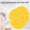 20 PCS Turmeric Cleansing Pads Reusable Facial Sponges Soft Absorbent Tumeric Pads Multipurpose Turmeric Face Pads for Home Daily Facial Cleansing Makeup Remover view 4