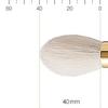 BISYODO Short Series Highlight Cheek Brush - Round Type, Brown view 4