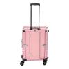 Aluminum Alloy Trolley Makeup Train Case, Rolling Cosmetic Organizer With 8 LED Lights, Lighted Makeup Case Travel Vanity Station, Standing Make up Box With Mirror, Cosmetology Case On Wheels view 4