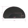 1/2'' Thick Anti Fatigue Mat for Hairstylist Standing, 3ftx4.5ft Barber Floor Mat Semicircle Base for Salon Styling Chair, Hair Cutting Hairdressing Equipment for Barber Shop view 3
