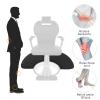 1/2'' Thick Anti Fatigue Mat for Hairstylist Standing, 3ftx4.5ft Barber Floor Mat Semicircle Base for Salon Styling Chair, Hair Cutting Hairdressing Equipment for Barber Shop view 4