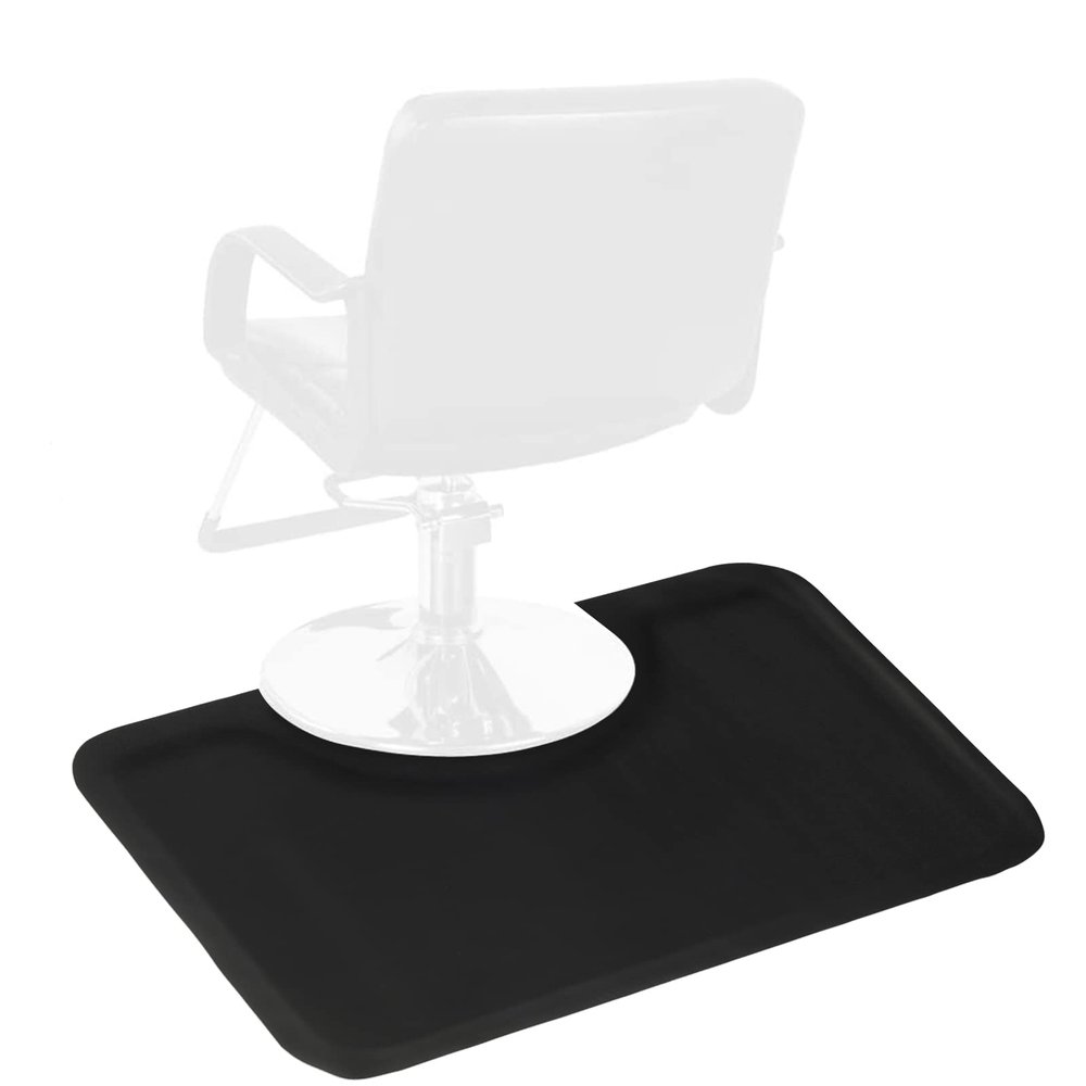 1/2'' Thick Anti Fatigue Mat for Hairstylist Standing, 3ftx4.5ft Barber Floor Mat Square Base for Salon Styling Chair, Hair Cutting Hairdressing Equipment for Barber Shop