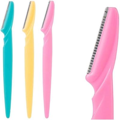 GANPUB 10Pcs Eyebrow Trimmer Portable Eyebrow Razor Shaver Shaper Facial Hair Remover Cutter Scissors Eyebrow Shaping Tool Face Makeup Eyebrow Trimmers