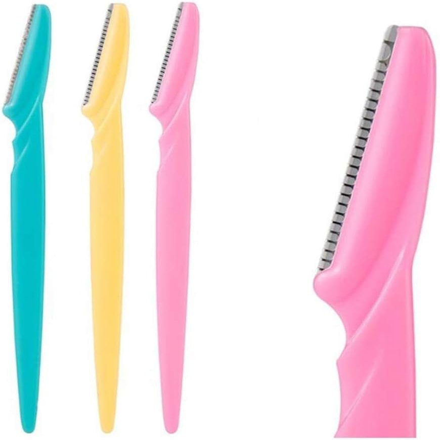 GANPUB 10Pcs Eyebrow Trimmer Portable Eyebrow Razor Shaver Shaper Facial Hair Remover Cutter Scissors Eyebrow Shaping Tool Face Makeup Eyebrow Trimmers