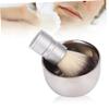 Beaupretty 2pcs Beard Cleaning Set with Nylon Brush and Stainless Steel Mixing Bowl for Men Durable Facial Care Kit for Grooming and Maintenance view 3