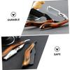 Beaupretty Vintage Wooden Beard Shaving Razor Holder Design for Easy Use for Head Shaving and Beard Trimming Material Slip Handle view 2