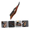 Beaupretty Vintage Wooden Beard Shaving Razor Holder Design for Easy Use for Head Shaving and Beard Trimming Material Slip Handle view 4