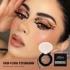 Afflano Shimmery Nude Brown Eyeshadow Highly Pigmented, Sparkle Intense Color Brown Glitter Eyeshadow Palette Single, Long Lasting, Blendable, Daily Wear, Neutral Metallic Glitter Eyes Look, 5H view 2