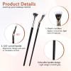 2Pcs Folding Angle Scalloped Lash Brush Multifunctional Fan Shaped Lashes Wand New Angled Eyelash Brush Separator Mascara Brushes Makeup Tool for Upper Lower Eyelash Lifted Eye Shadow Eyebrow view 3