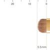 BISYODO Short Series Shadow Liner Brush - Round Flat Type, Brown view 4