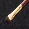 BISYODO Short Series Eye Shadow Brush - Round Flat Type, Brown view 3