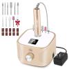 Kredioo Nail Drill Professional Electric 35000RPM Nail Drill Machine Kit Remove Gel Nails Acrylic Polish Thick Toe with 11 Sanding Bits E File Set view 1