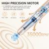 Kredioo Nail Drill Professional Electric 35000RPM Nail Drill Machine Kit Remove Gel Nails Acrylic Polish Thick Toe with 11 Sanding Bits E File Set view 4